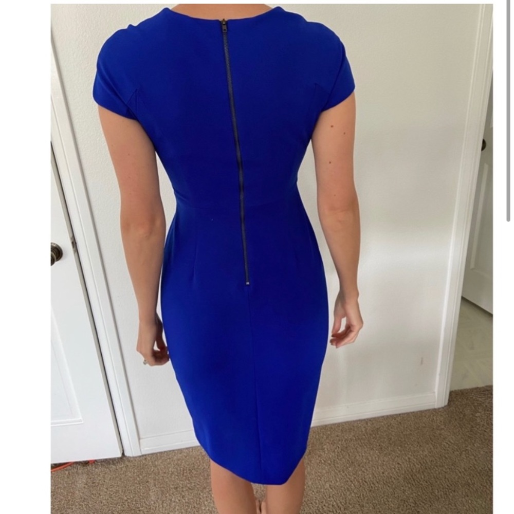 Maggy London Blue Midi Dress - Picture 2 of 2
